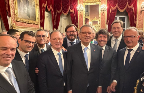 Tiago Cunha na Tomada de Posse do novo Presidente da República.